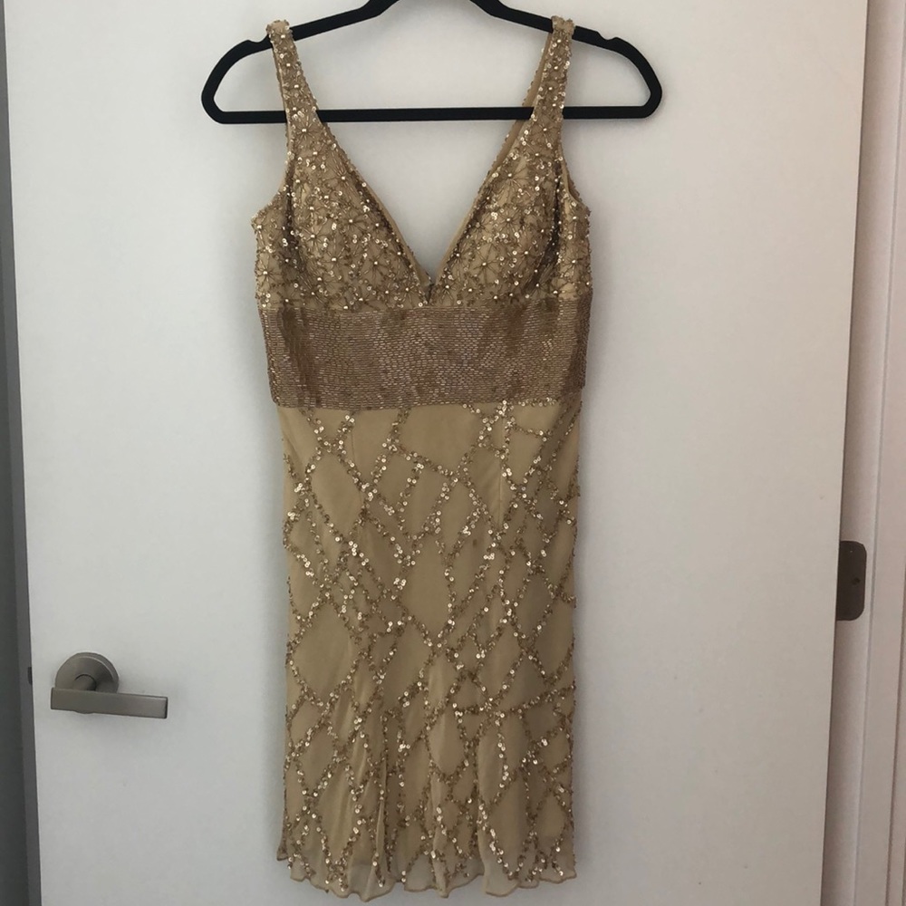 Gold Sequin Dress